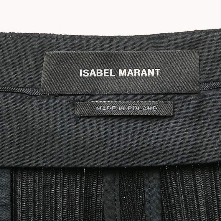 Pre Owned Isabel Marant Black Lurex Trousers M