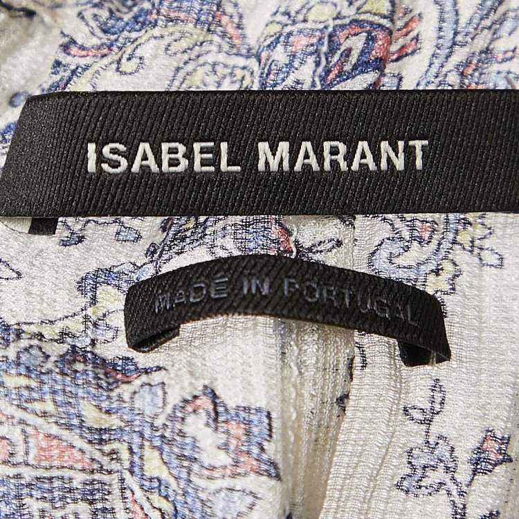 Pre Owned Isabel Marant Multicolor Silk Ruffled Top S