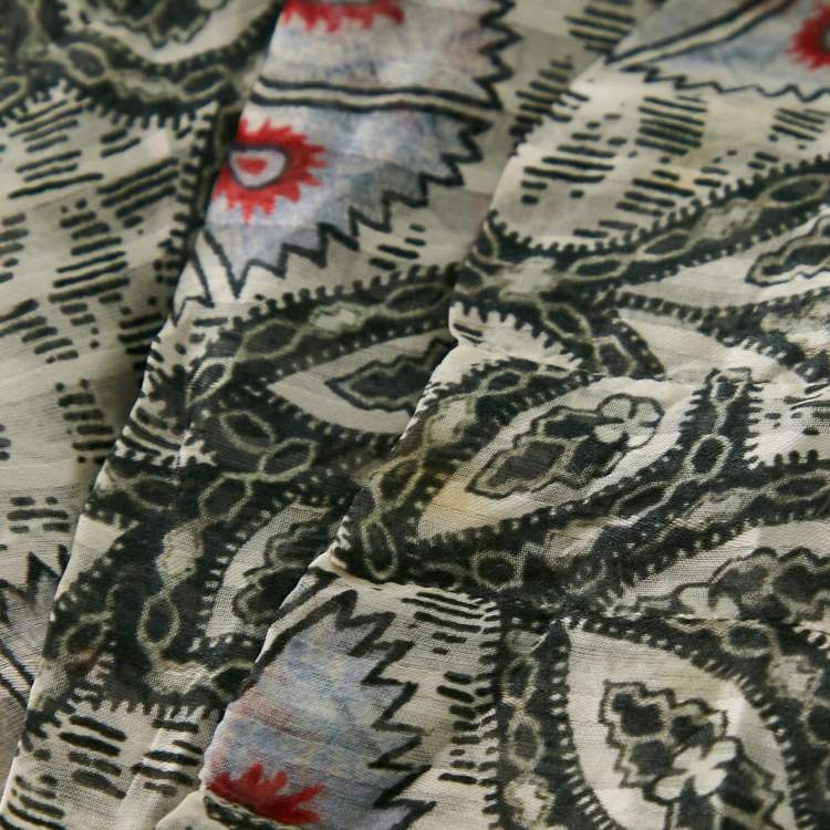 Pre Owned Isabel Marant Multicolor Printed Silk Blouse M