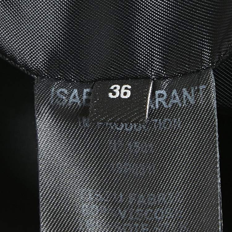 Pre Owned Isabel Marant Black Lamé Blazer S