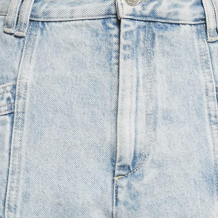 Pre Owned Isabel Marant Blue Denim Cargo Jeans L Waist 34"