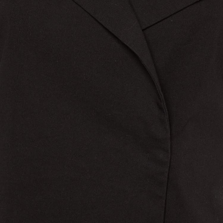 Pre Owned Isabel Marant Black Cotton Wrap Top M