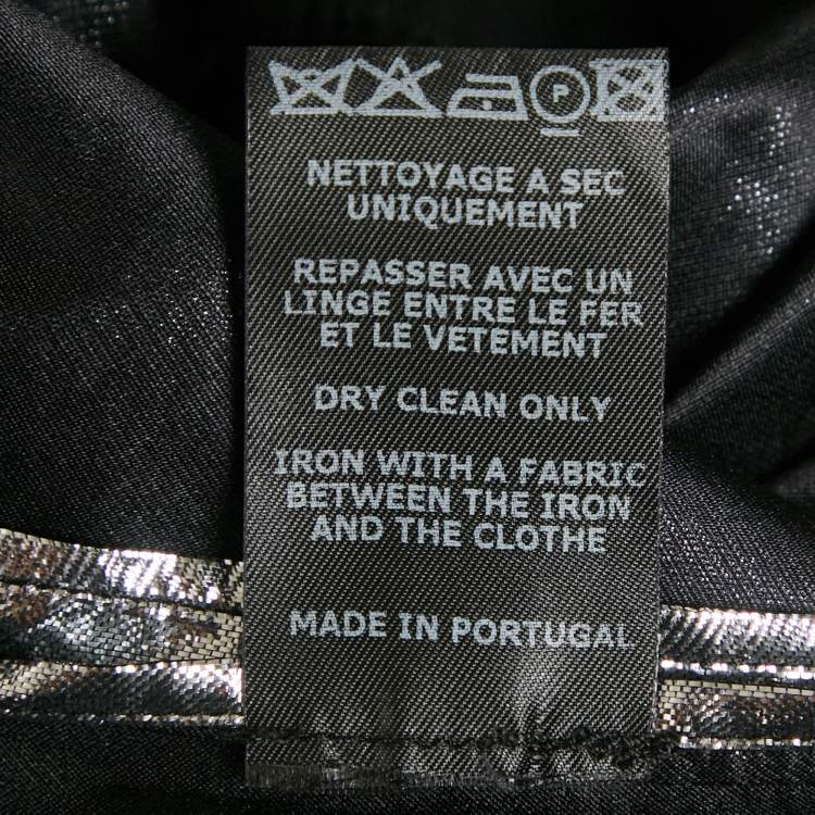 Pre Owned Isabel Marant Metallic Lamé Gathered Mini Skirt M