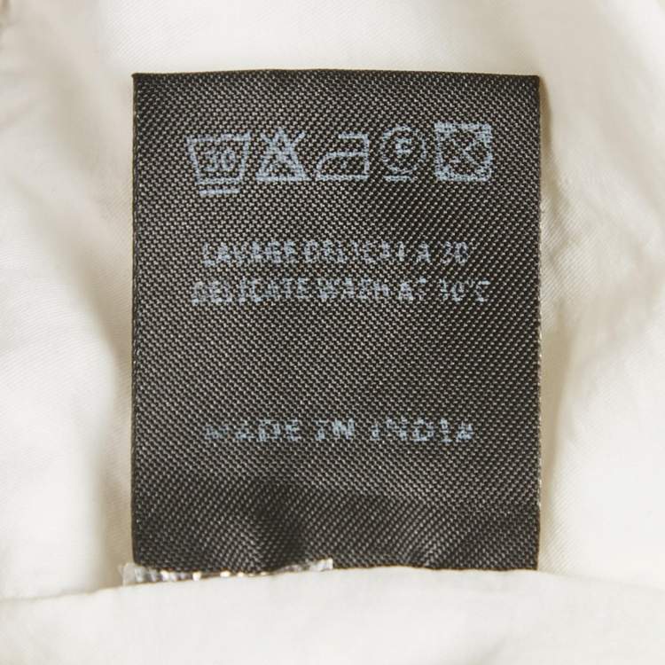 Pre Owned Isabel Marant White Crepe Ruched & Ruffle Mini Skirt S