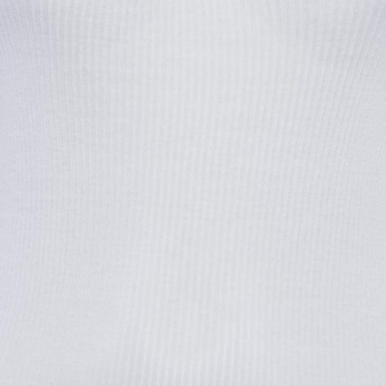 Pre Owned Isabel Marant White Rib Knit Tank Top S