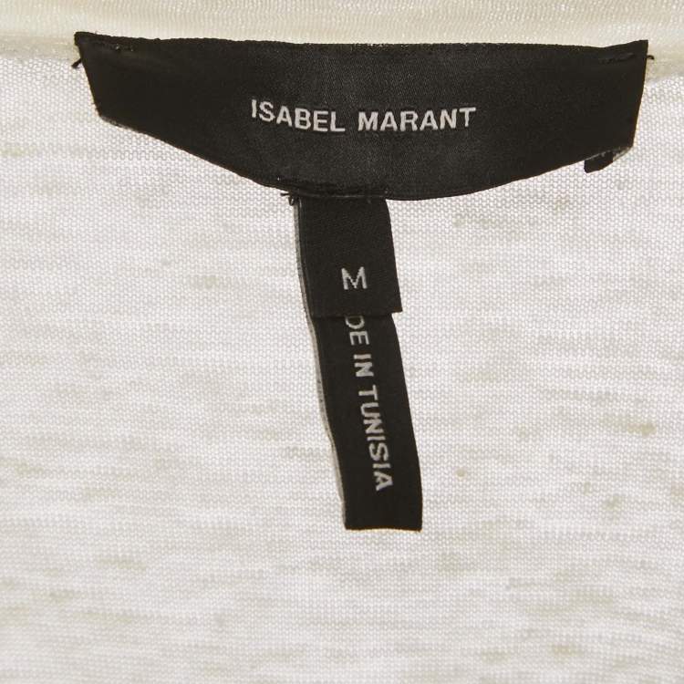 مملوكة مسبقًا Isabel Marant Off-White Jersey T-Shirt M