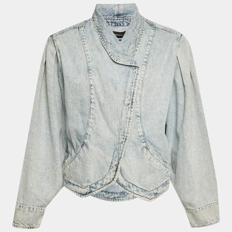 Pre Owned Isabel Marant Blue Denim Crossover Pauline Jacket S