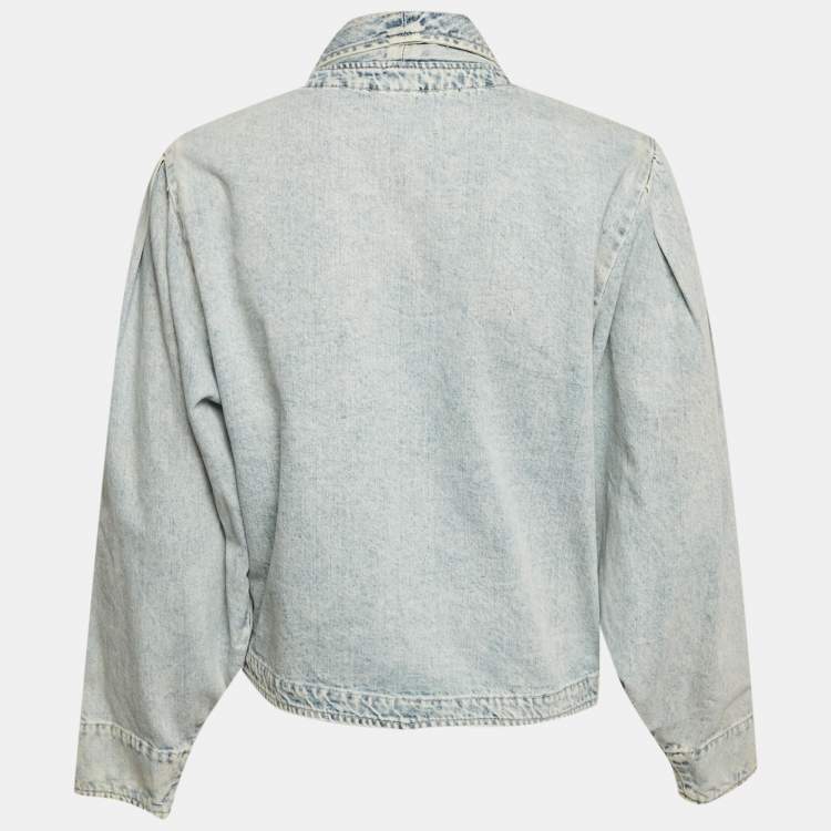 Pre Owned Isabel Marant Blue Denim Crossover Pauline Jacket S