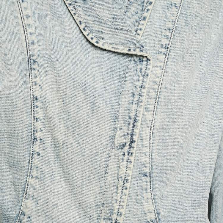 Pre Owned Isabel Marant Blue Denim Crossover Pauline Jacket S