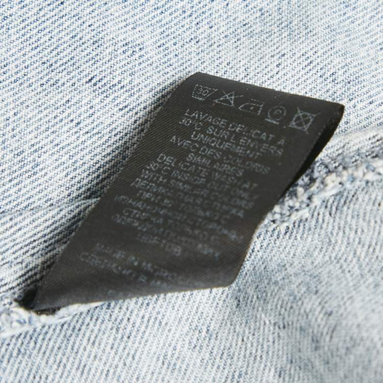 Pre Owned Isabel Marant Blue Denim Crossover Pauline Jacket S