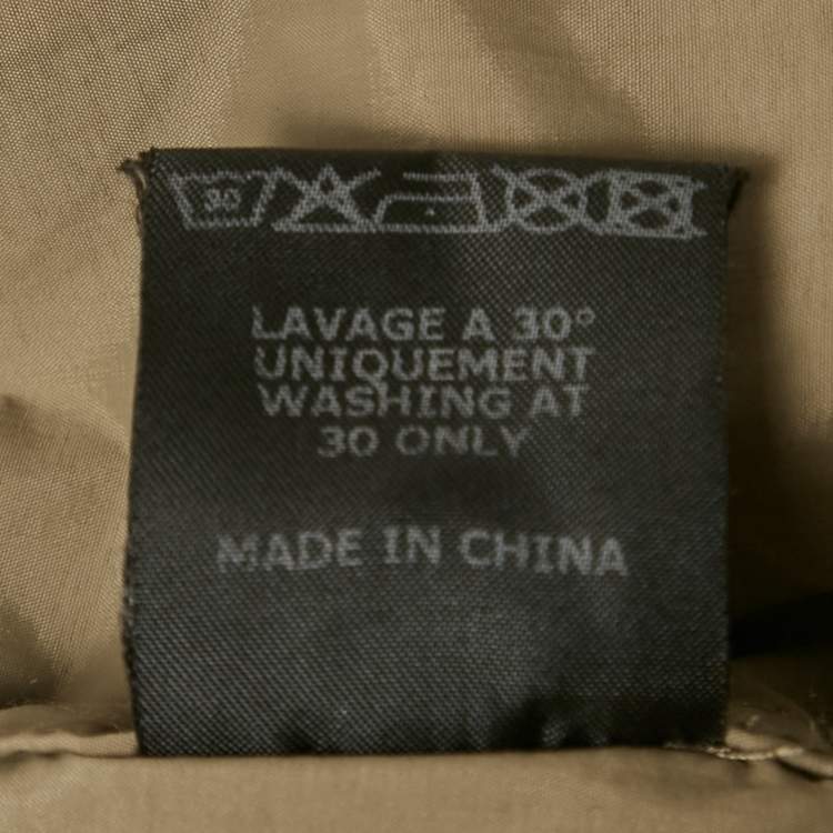 Pre Owned Isabel Marant Khaki Green Synthetic Trench Coat M