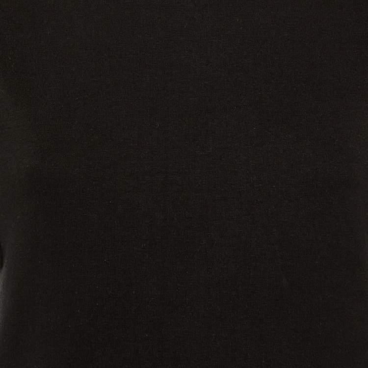 Pre Owned Isabel Marant Black Cotton Zelipa Structured Shoulder T-Shirt XS 