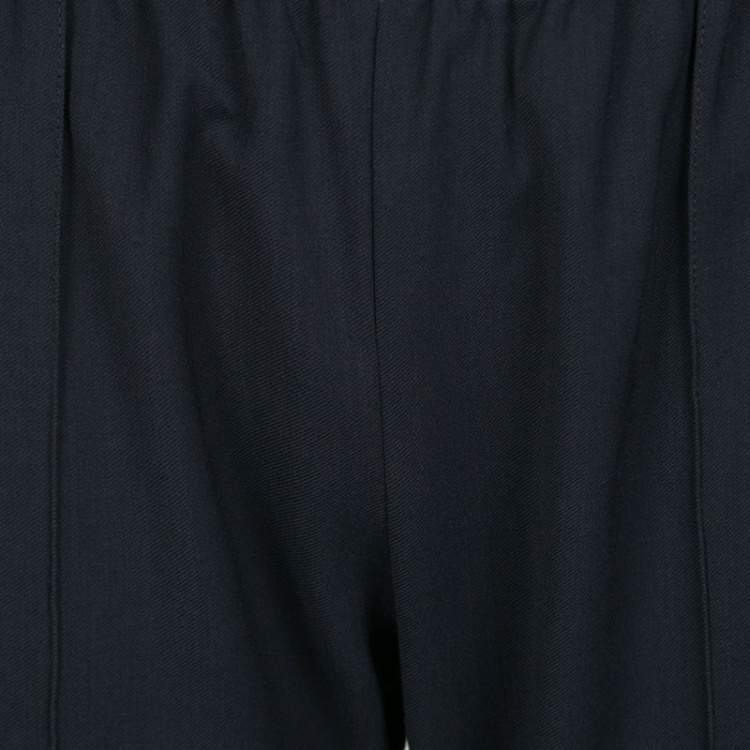 Pre Owned Isabel Marant Navy Blue Elasticized Waist Tapered Pants M