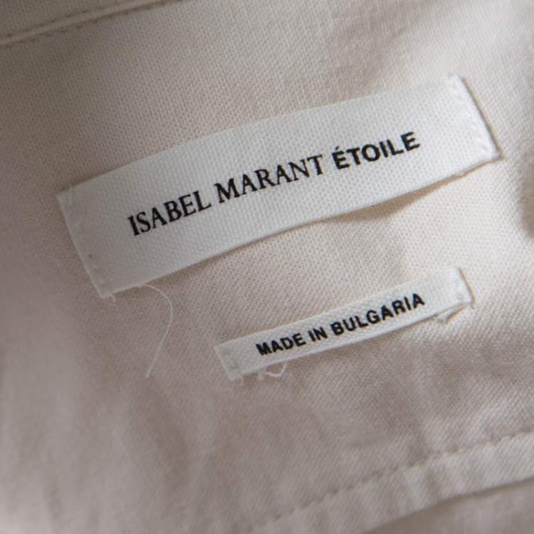 Pre Owned Isabel Marant Etoile Beige Cotton Long Sleeve Wandy Shirt S