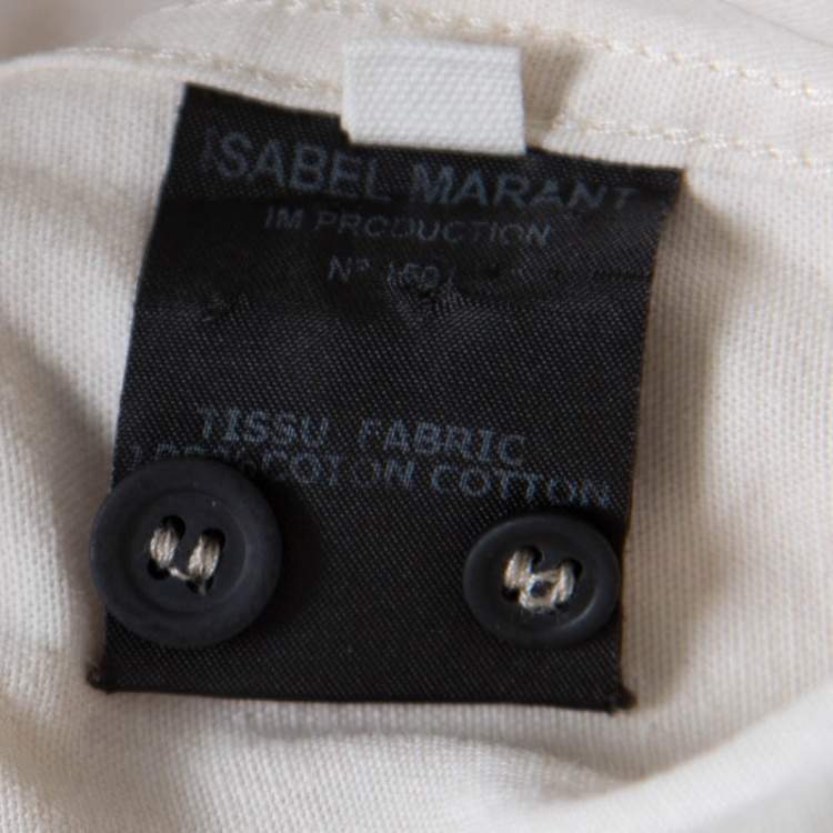 Pre Owned Isabel Marant Etoile Beige Cotton Long Sleeve Wandy Shirt S
