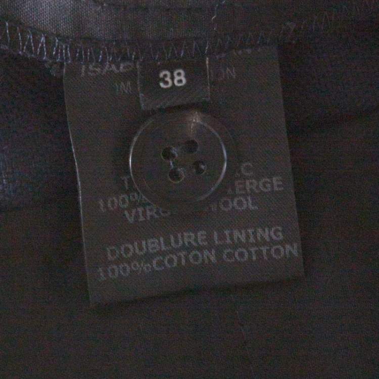 Pre Owned Isabel Marant Navy Blue Wool Tailored Trousers M