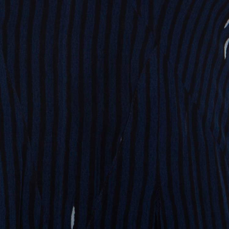Pre Owned Isabel Marant Navy Blue Chiffon  Sleeveless Cassidy Maxi Dress S