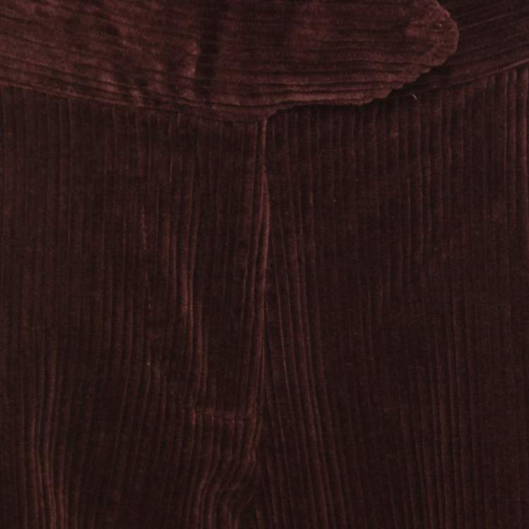 Pre Owned Isabel Marant Étoile Brown Stretch Cotton Corduroy Trousers L