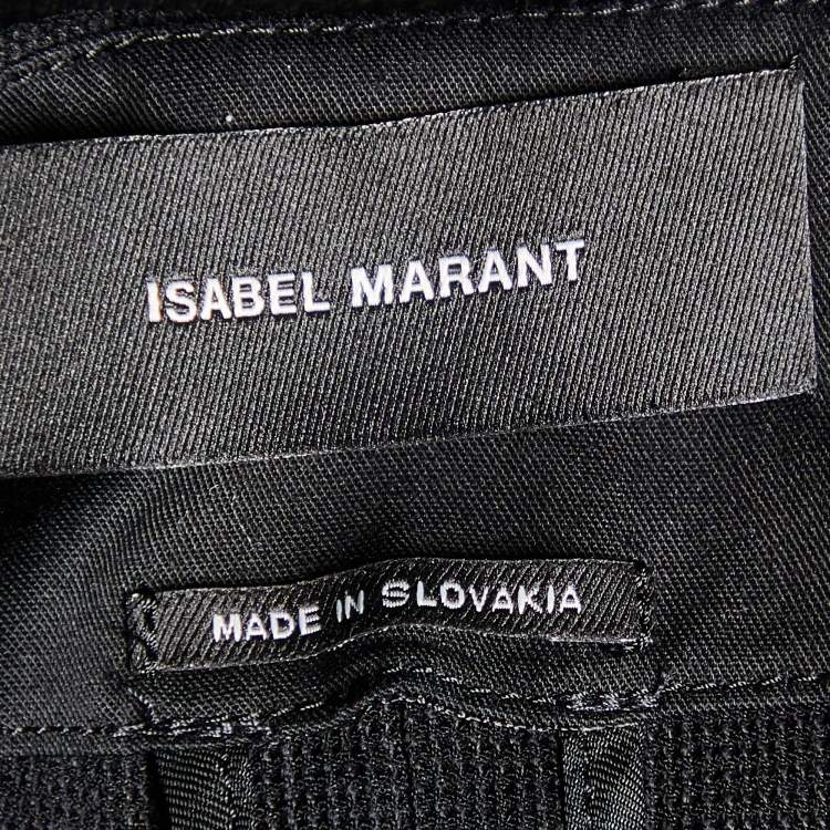 Pre Owned Isabel Marant Black Linen Wrap Vest M