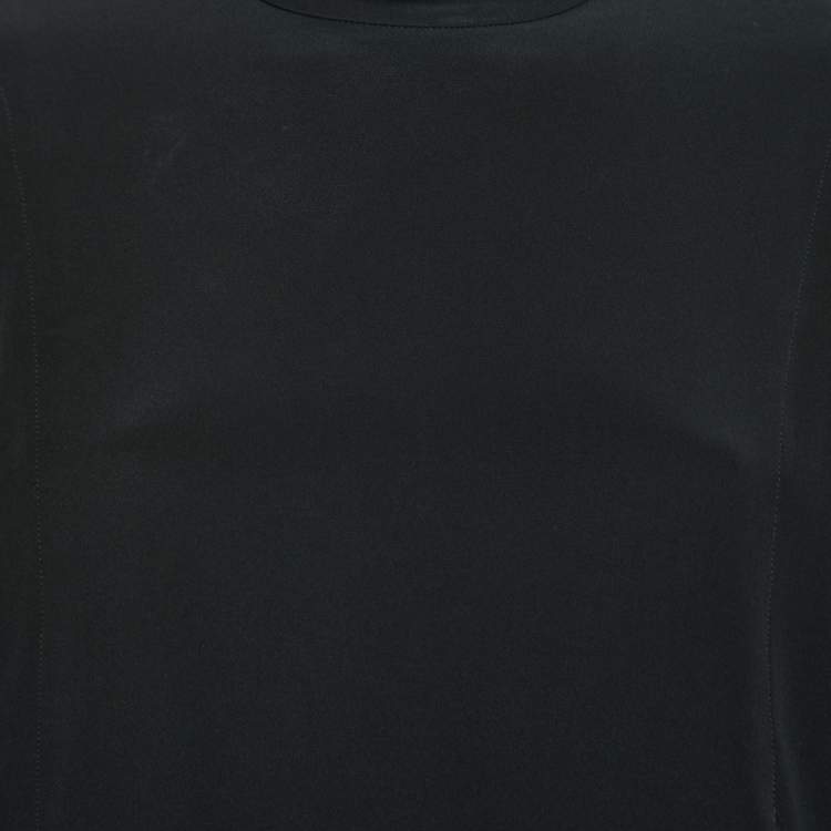 Pre Owned Isabel Marant Black Crepe  Long Sleeve Blouse M