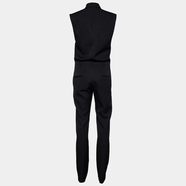 Pre Owned Isabel Marant Black Wool Tealdio Sleeveless Jumpsuit S