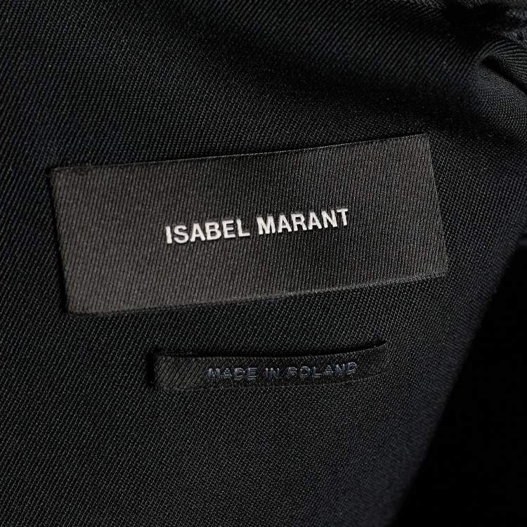 Pre Owned Isabel Marant Black Wool Tealdio Sleeveless Jumpsuit S