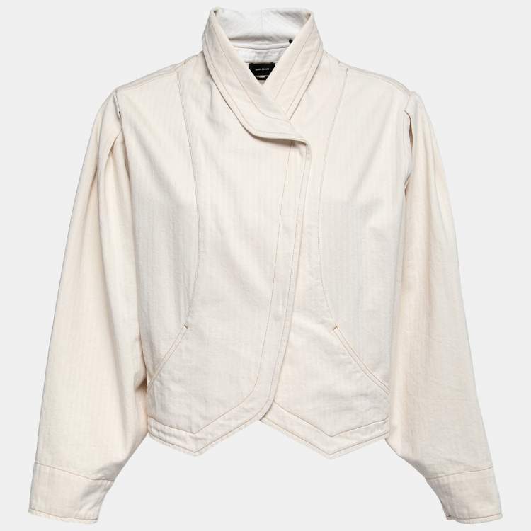 Pre Owned Isabel Marant Cream Denim Pauline Jacket S
