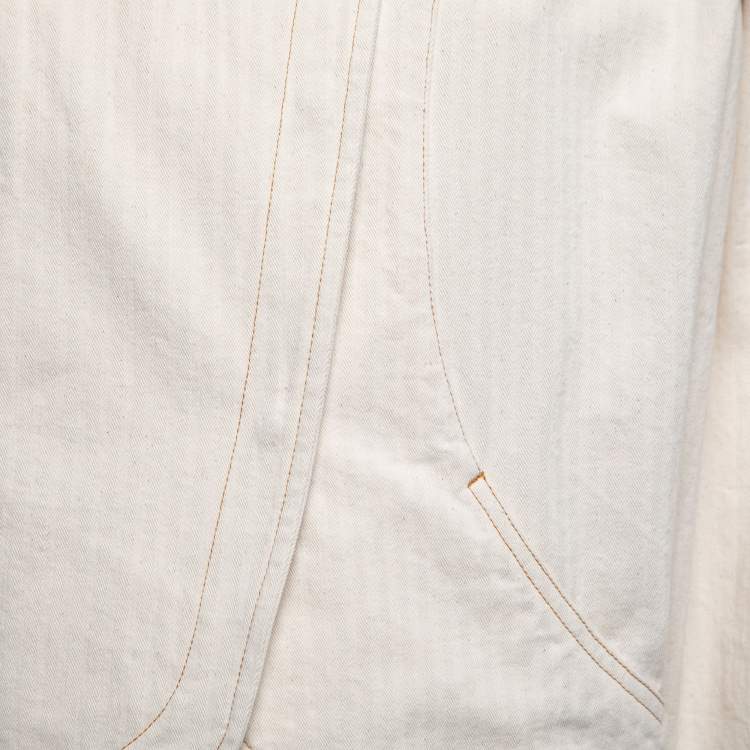 Pre Owned Isabel Marant Cream Denim Pauline Jacket S