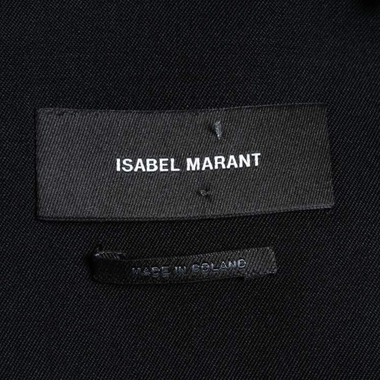 Pre Owned Isabel Marant Black Wool Sleeveless Tealdio Jumpsuit S