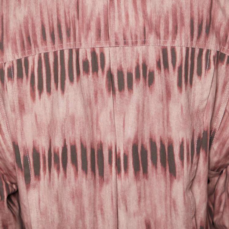 Pre Owned Isabel Marant Pink Tie-Dye Printed Denim Idaline Jacket S