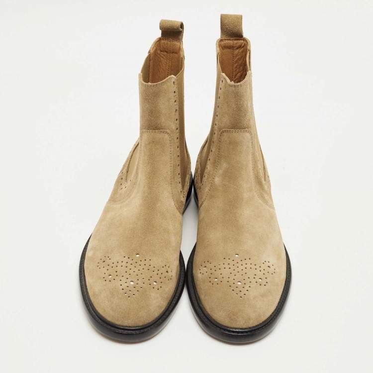 Pre Owned Isabel Marant Brown Suede Chelsea Boots Size 41