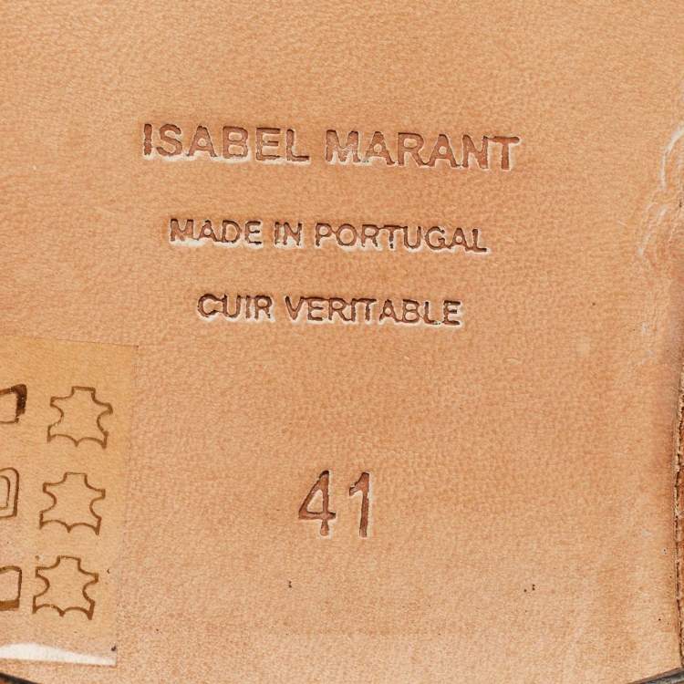 Pre Owned Isabel Marant Brown Suede Chelsea Boots Size 41