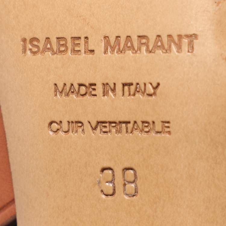 Pre Owned Isabel Marant Black Leather and Suede Mid Calf Boots Size 38