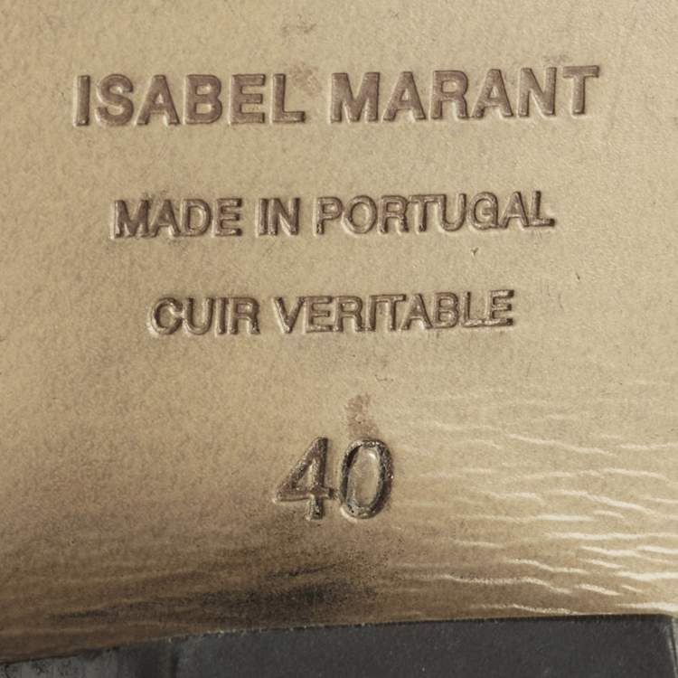 Pre Owned Isabel Marant Dicker Size 40 Green Suede Ankle Length Boots