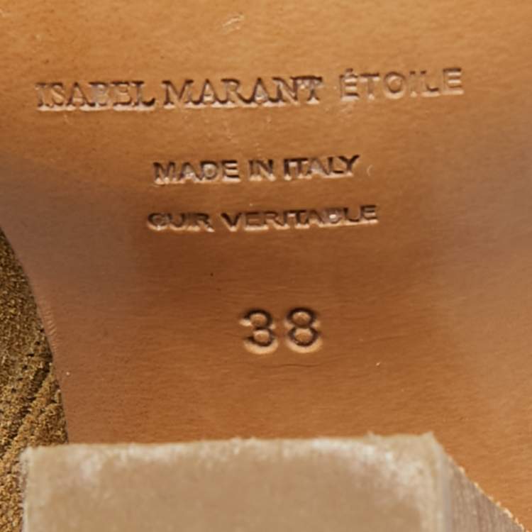 Pre Owned Isabel Marant Size 38 Brown Suede Knee Length Boots