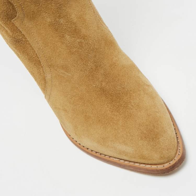 Pre Owned Isabel Marant Size 38 Brown Suede Knee Length Boots