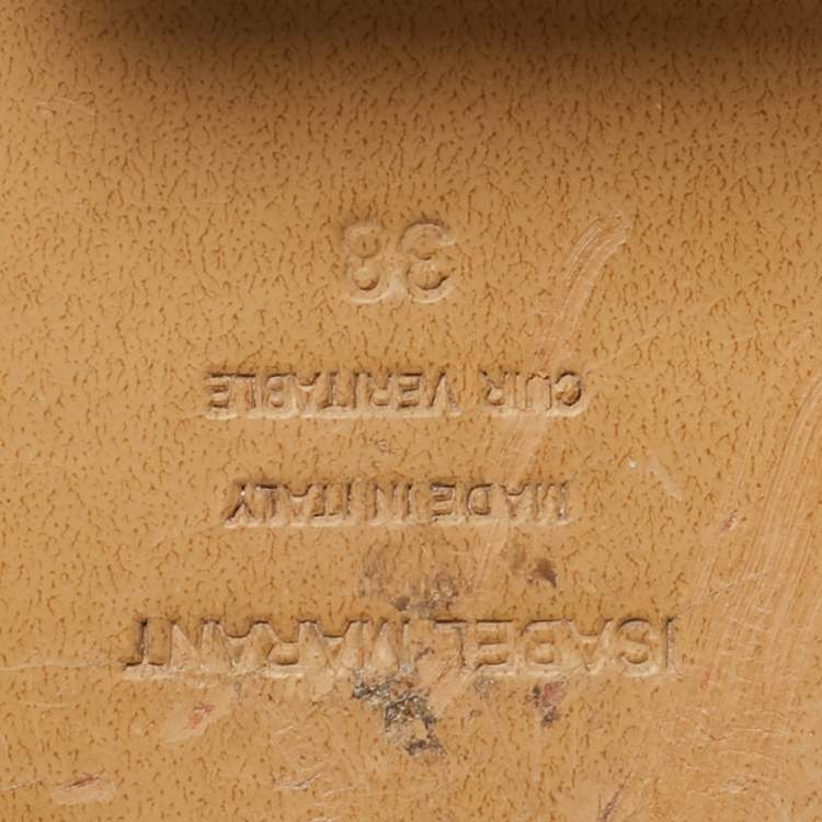 مملوكة مسبقًا Isabel Marant Size 38 Black Leather Cowboy Knee Length Boots