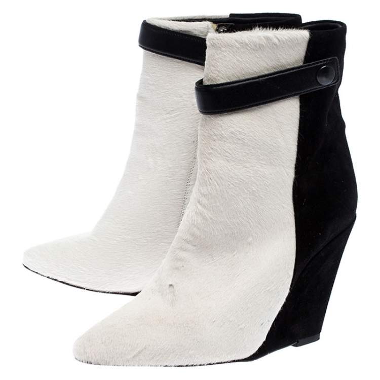 suede wedge ankle boots