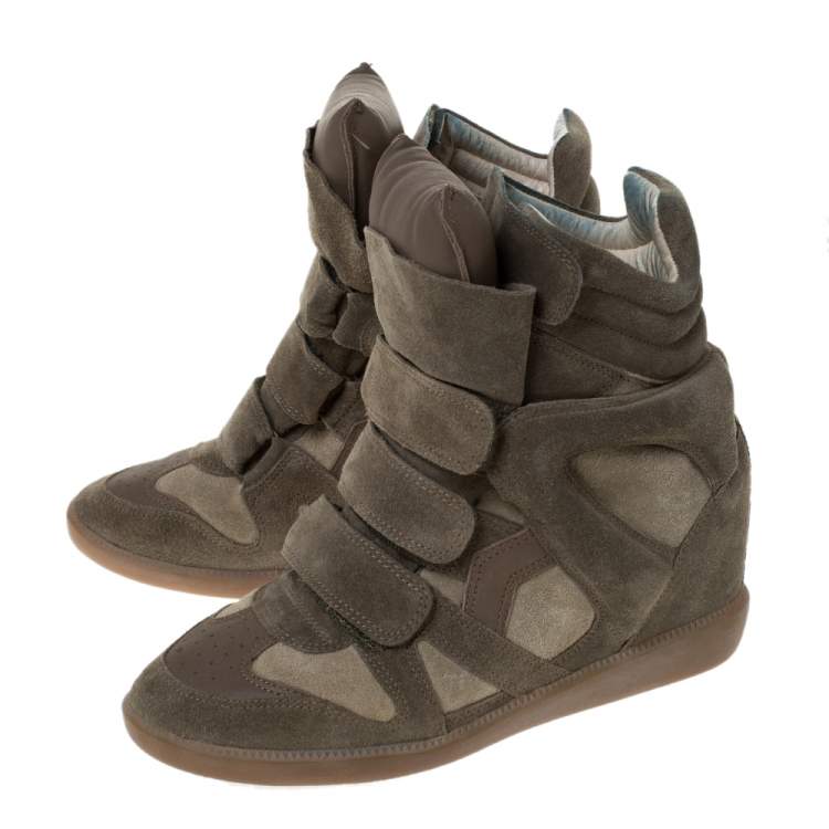 Isabel Marant Olive Green Suede And 