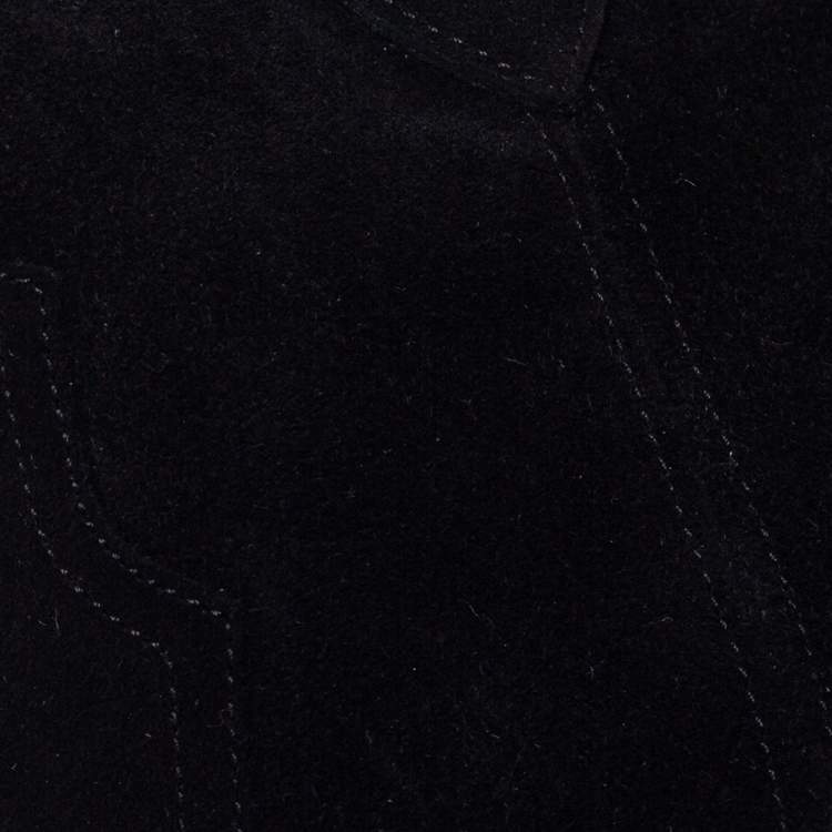 Pre Owned Isabel Marant Black Suede Roxann Ankle Boots Size 38