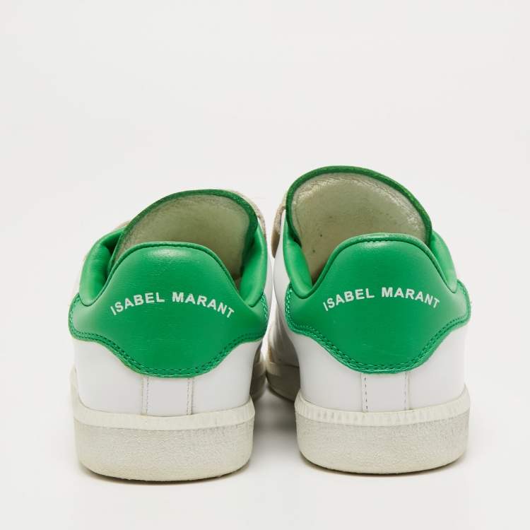 مملوكة مسبقًا Isabel Marant Tricolor Suede and Leather Beth Velcro Sneakers Size 37