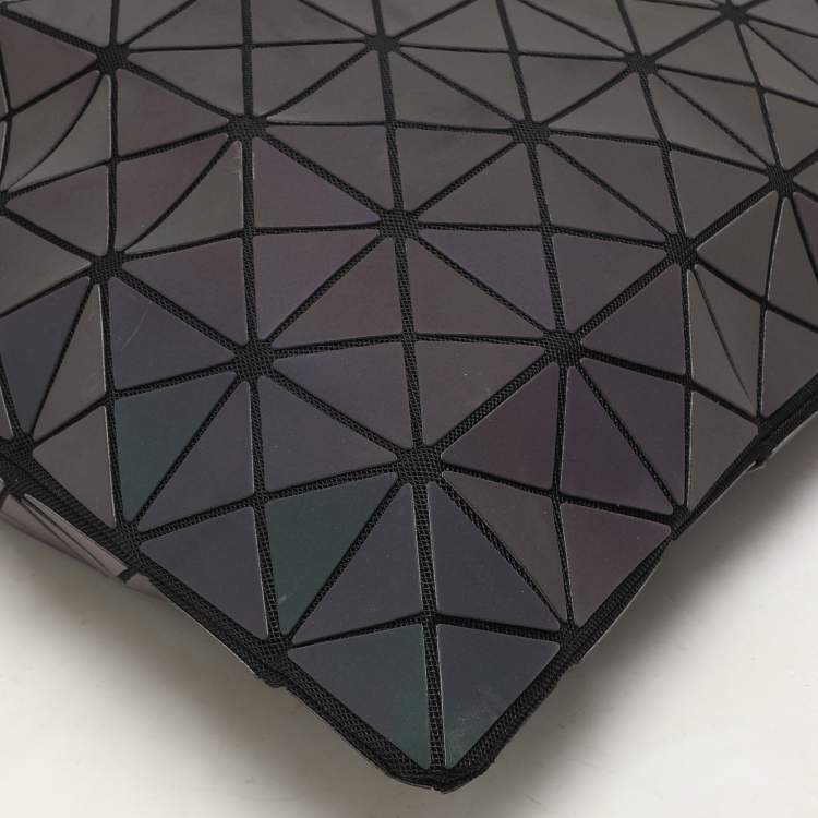 Pre Owned Issey Miyake Multicolor Iridescent Effect Synthetic Leather and Mesh Bao Bao Prism Tote