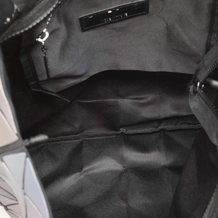 Pre Owned Issey Miyake Multicolor Iridescent Effect Synthetic Leather and Mesh Bao Bao Prism Tote