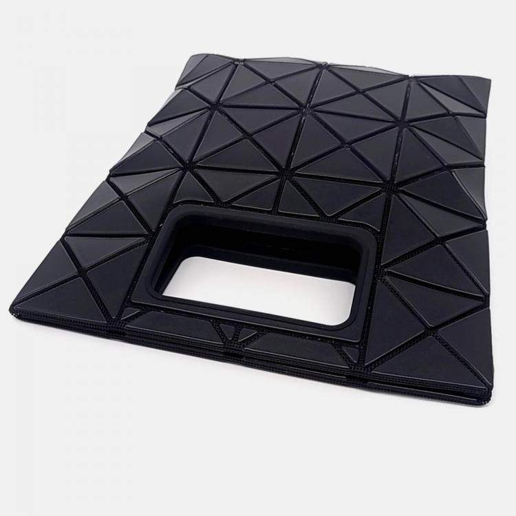 Pre Owned Issey Miyake Black PVC Issey Miyake Black Bao Bao tote bag