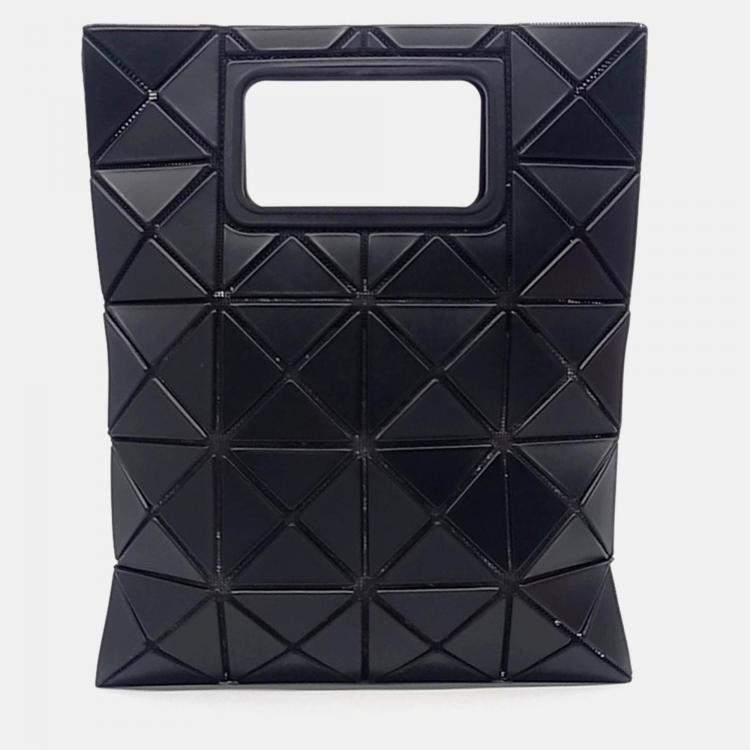 Pre Owned Issey Miyake Black PVC Issey Miyake Black Bao Bao tote bag