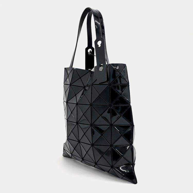 Pre Owned Issey Miyake Black Mesh and PVC Issey Miyake Black Bao Bao tote bag