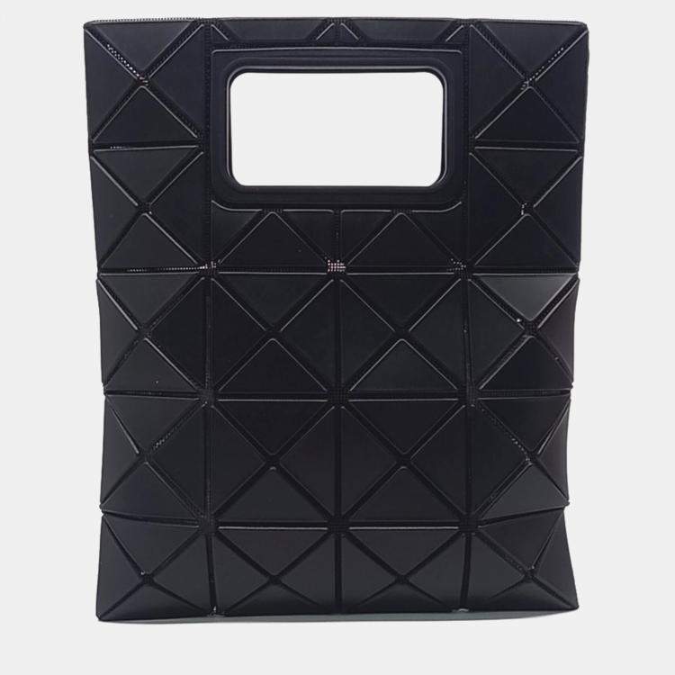 Pre Owned Issey Miyake Black Mesh and PVC Bao Bao Tote bag