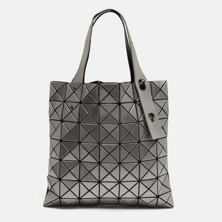 Pre Owned Issey Miyake Bao Bao Grey PVC Tote
