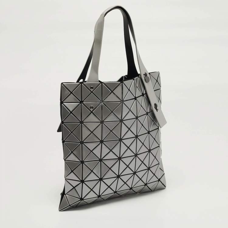 Pre Owned Issey Miyake Bao Bao Grey PVC Tote