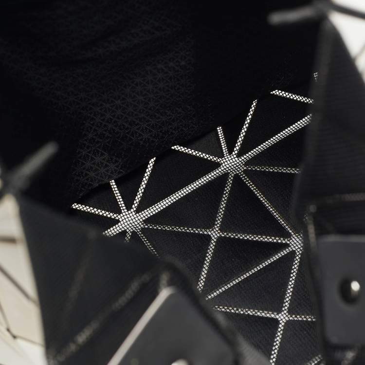 Pre Owned Issey Miyake Bao Bao Beige/Pink PVC and Mesh Nylon Tote